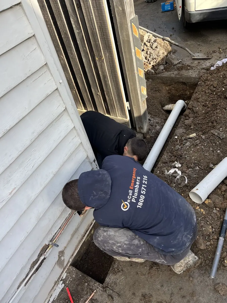 Plumber at work, Chelsea