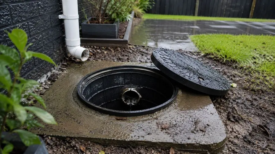 Outdoor drain inspection access point, Chelsea